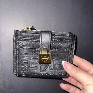 Juicy Couture Black Wallet with Gold Accent